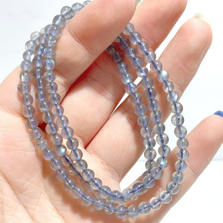 Mini Beads 4mm Labradorite 3 - Loop Bracelets Wholesale - Wholesale Crystals