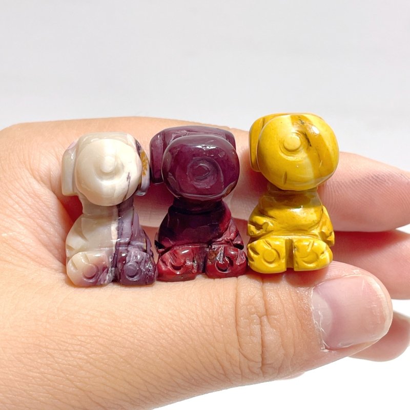 Mini Mookaite Snoopy Dog Carving Wholesale - Wholesale Crystals