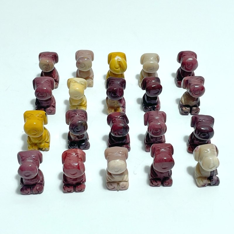 Mini Mookaite Snoopy Dog Carving Wholesale - Wholesale Crystals