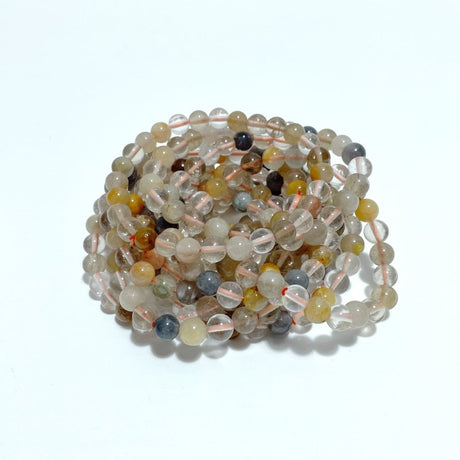 Mixed Color Rutile Quartz Rabbit Hair Garden Quartz Bracelets Wholesale - Wholesale Crystals