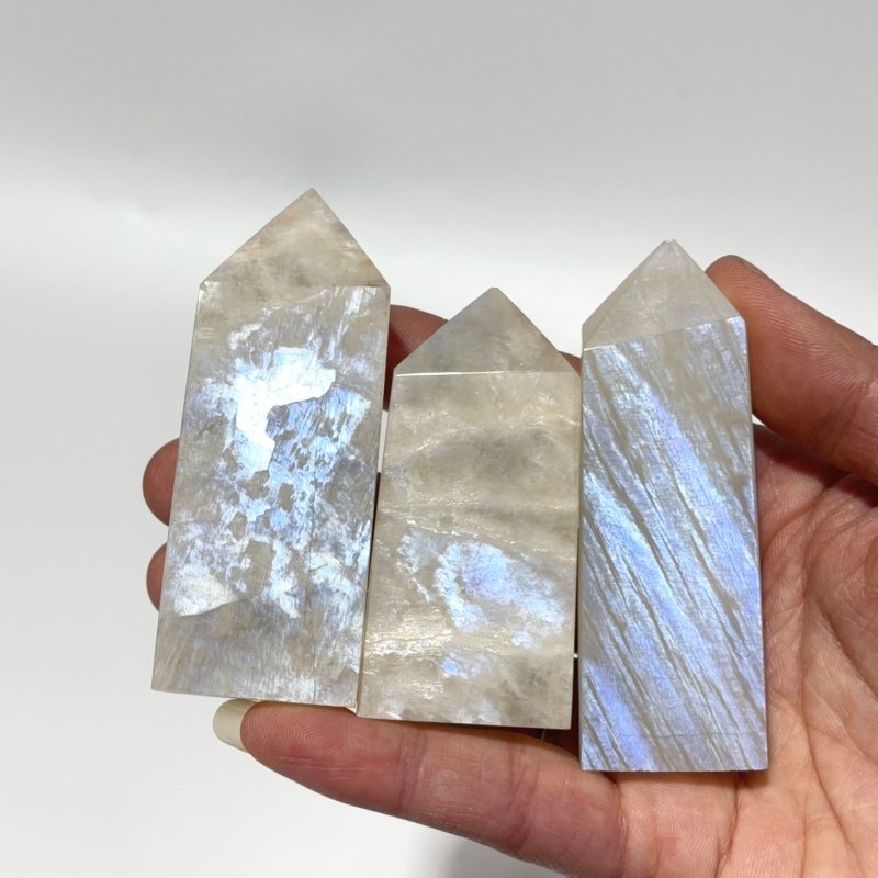 Moonstone Crystal Four-Sided Tower Point Wholesale -Wholesale Crystals