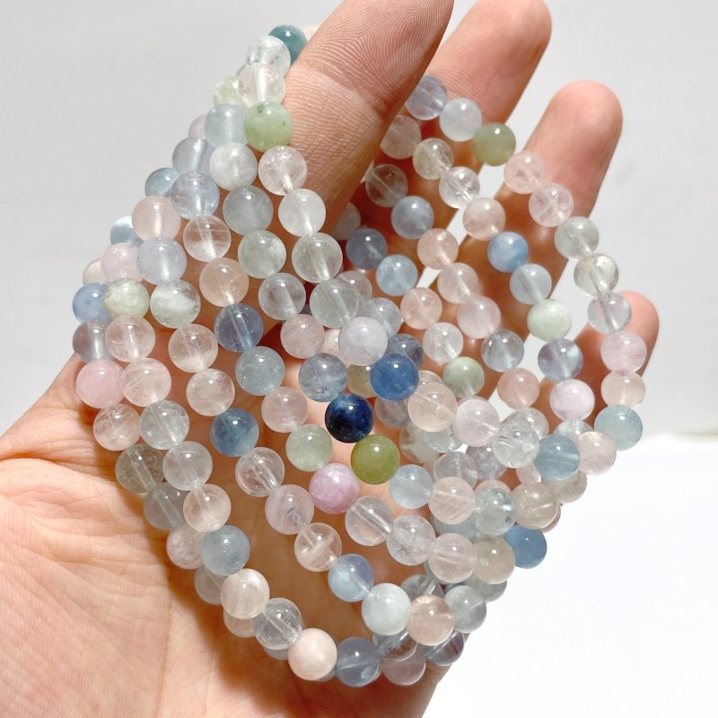Morgan Stone Mixed Aquamarine Bracelets Wholesale - Wholesale Crystals