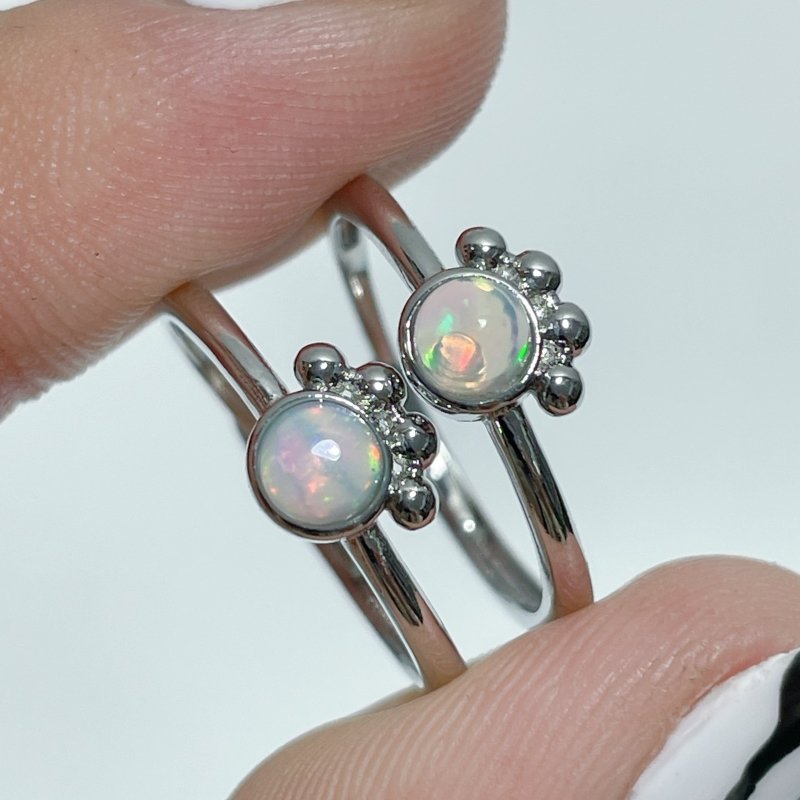 Natural Opal Crystal Ring Cat Paw Shape Wholesale - Wholesale Crystals