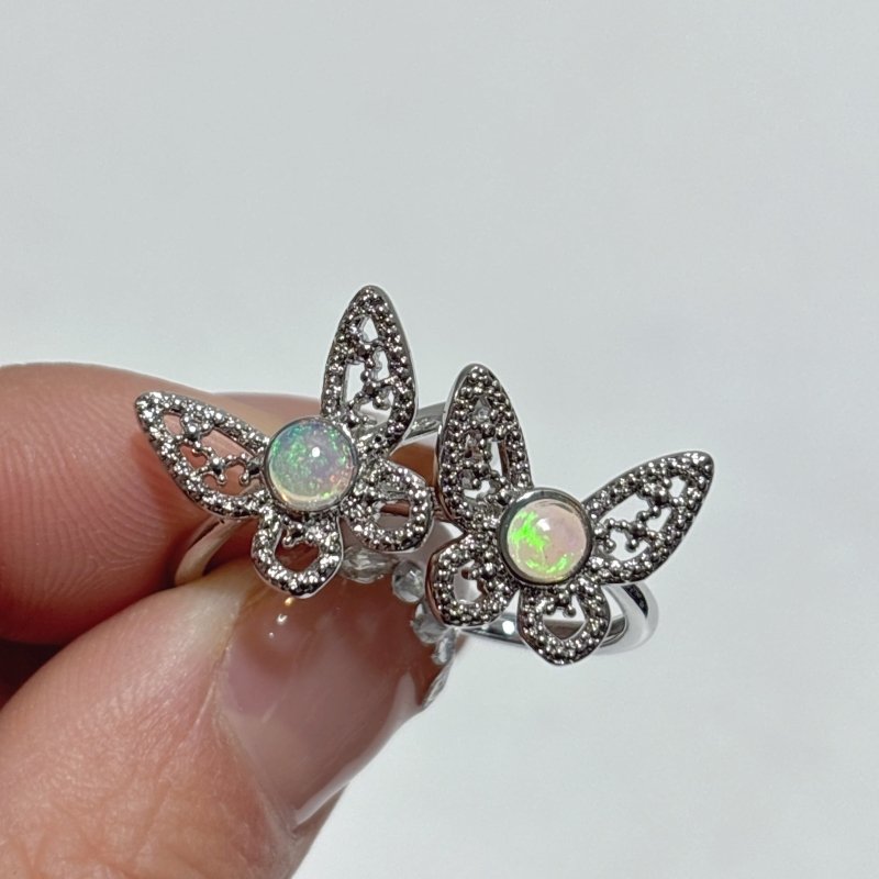 Natural Opal Ring Butterfly Shape Wholesale - Wholesale Crystals