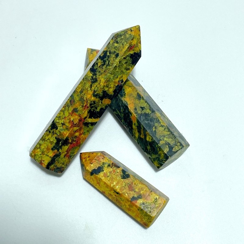Natural Realgar Stone Points Wholesale - Wholesale Crystals