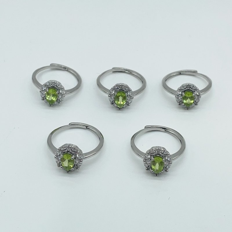 Peridot Cut Faceted Ring Wholesale - Wholesale Crystals