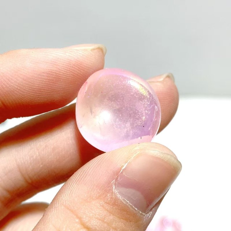 Pink Aura Rose Quartz Small Tumbled Wholesale Clearance - Wholesale Crystals