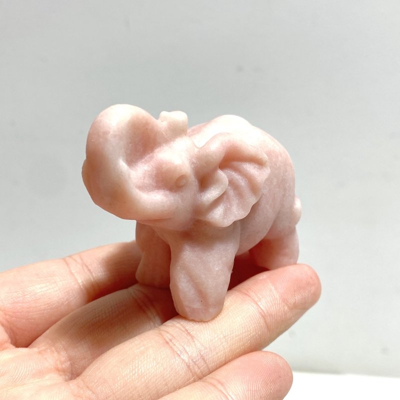Pink Opal Elephant Carving Wholesale - Wholesale Crystals