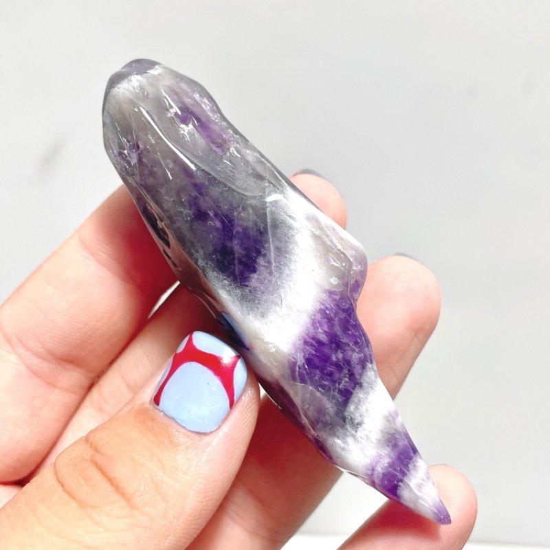 Polished Chevron Amethyst Scepter Magic Wand Wholesale - Wholesale Crystals