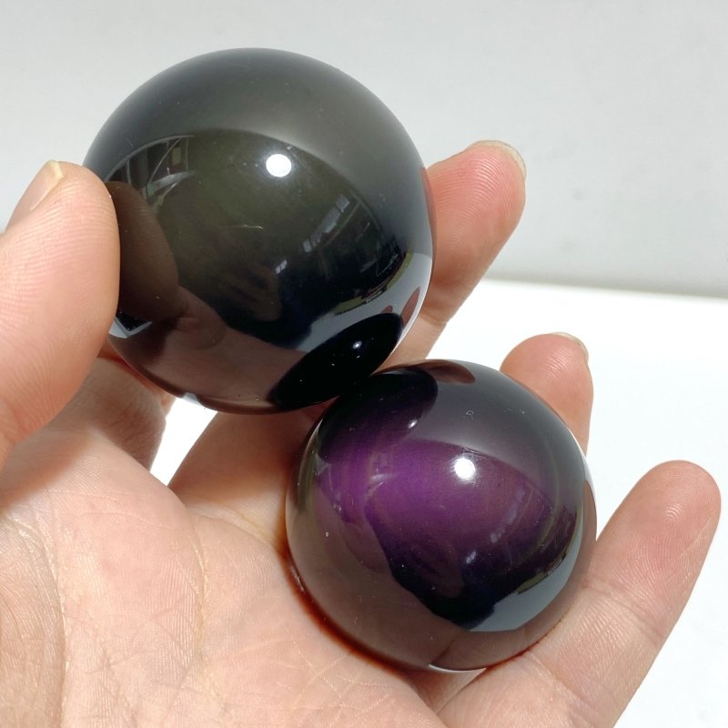 Rainbow Cat Eye Obsidian Sphere Ball Wholesale - Wholesale Crystals