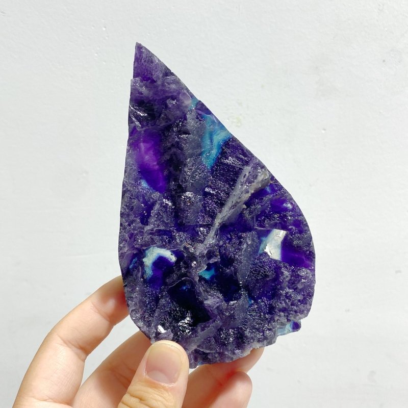Rainbow Fluorite Arrow Head Shape Rough Side Wholesale - Wholesale Crystals