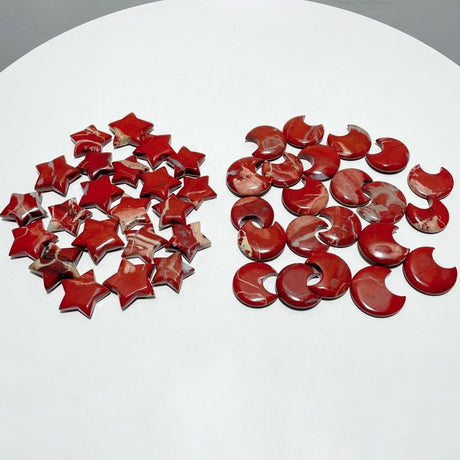 Red Jasper Moon And Star Wholesale - Wholesale Crystals