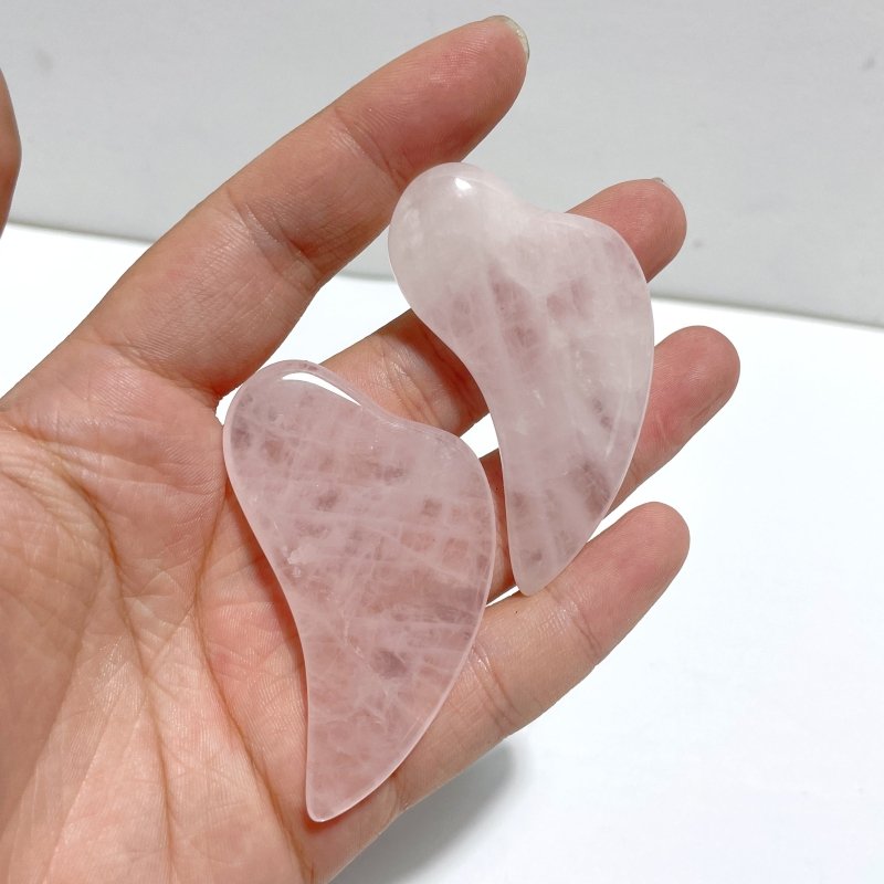 Rose Quartz Gua Sha Facial Tool For SPA Wholesale - Wholesale Crystals