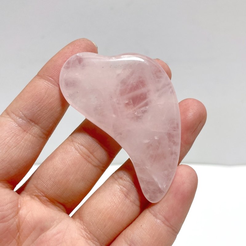Rose Quartz Gua Sha Facial Tool For SPA Wholesale - Wholesale Crystals