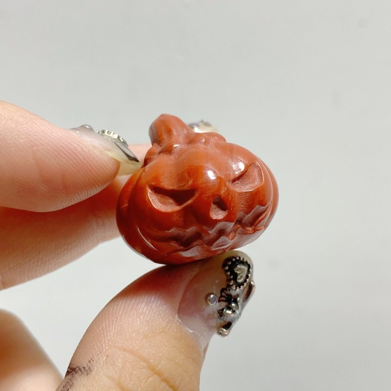 Rose Quartz Red Jasper Pumpkin Halloween Wholesale -Wholesale Crystals