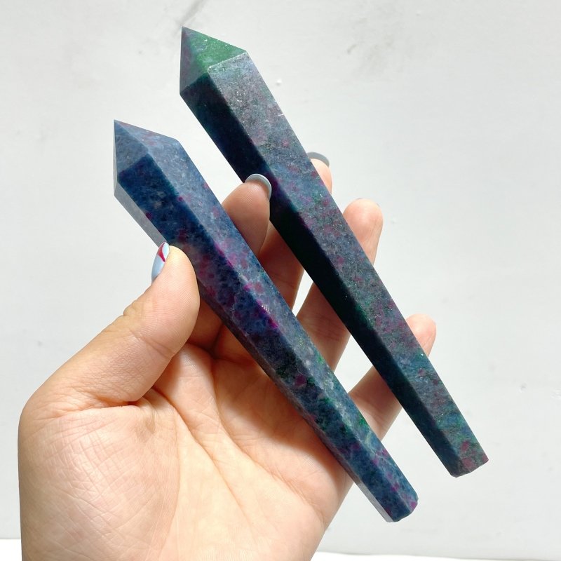 Ruby in Kyanite Point Magic Scepter Wand Wholesale(UV - Reactive) - Wholesale Crystals