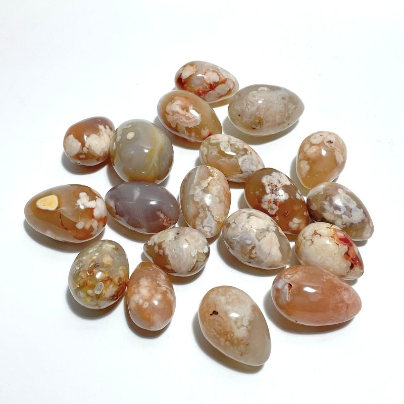 Sakura Flower Agate Egg Wholesale - Wholesale Crystals