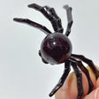 Six Star Line Garnet Crystal Sphere Spider Ornament Handmade Alloy Spider Wholesale -Wholesale Crystals