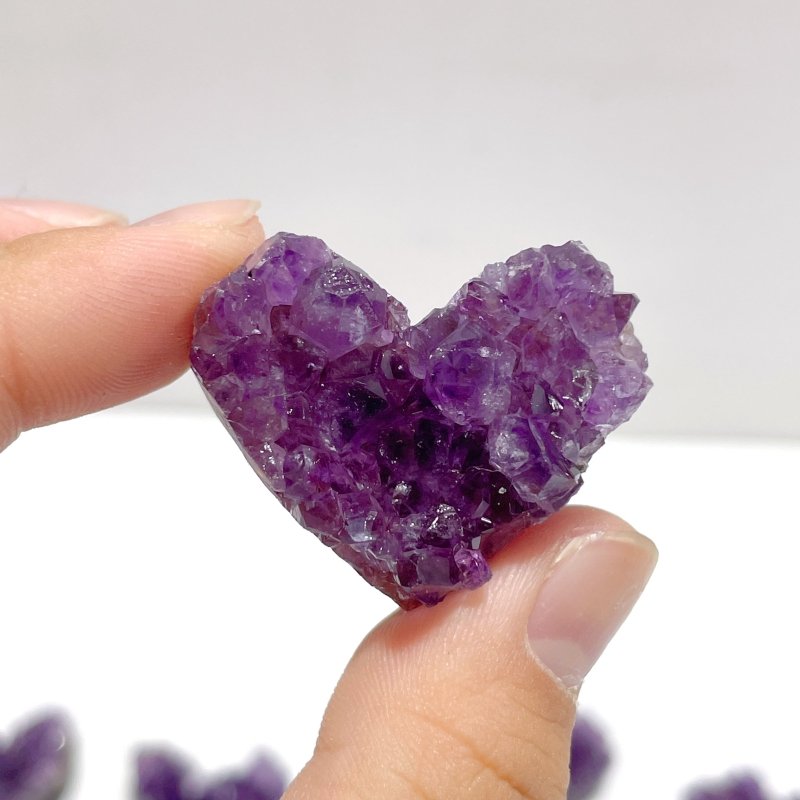 Small Amethyst Cluster Heart Shape Wholesale - Wholesale Crystals