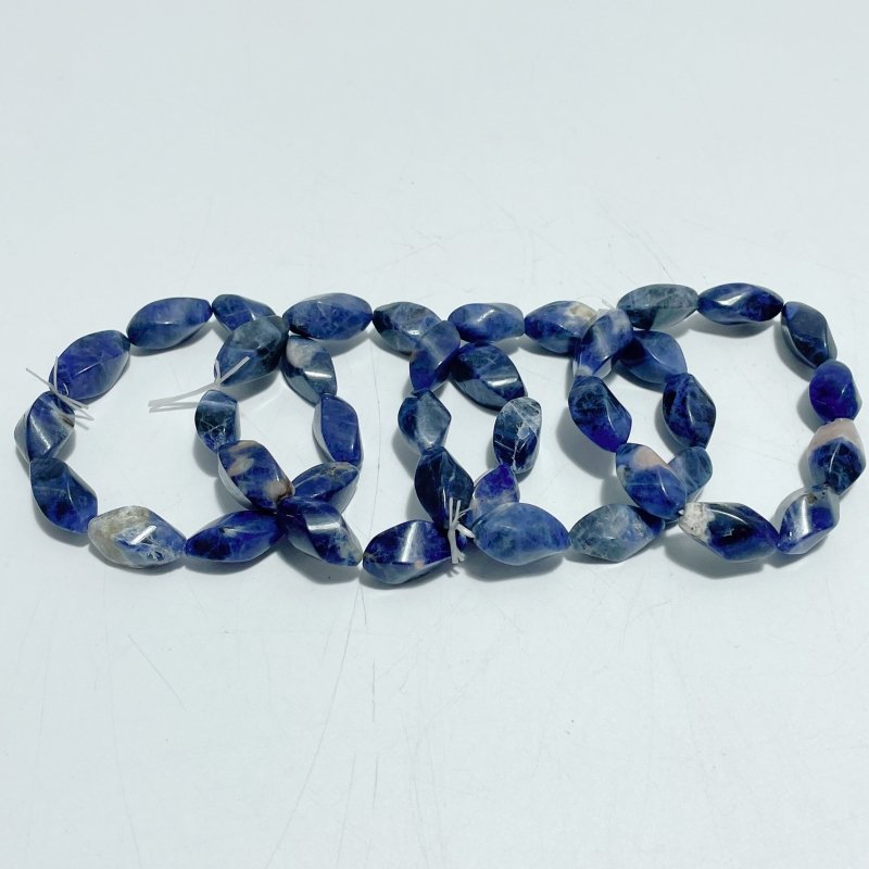 Sodalite Bracelets Flame Shape Twist Beads Wholesale - Wholesale Crystals