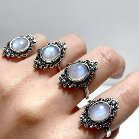 Sri Lanka Blue Moonstone Ring Crystal Wholesale - Wholesale Crystals