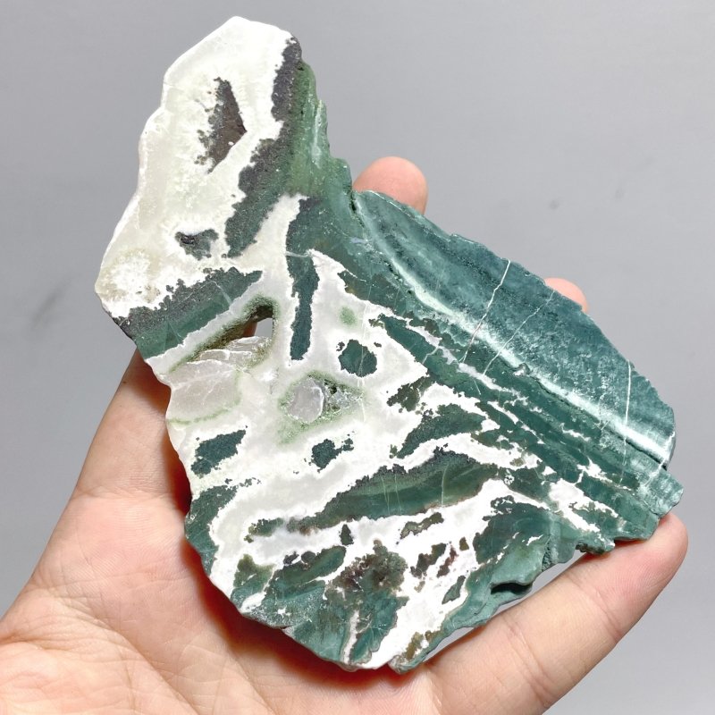 Stripe Moss Agate Slab Wholesale - Wholesale Crystals
