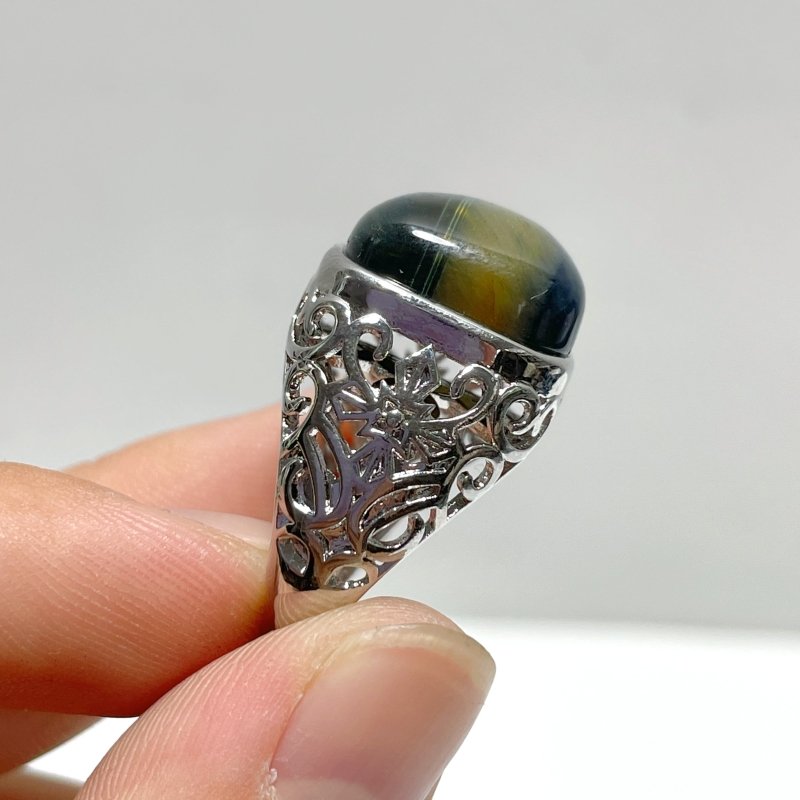 Sugar Cube Tiger Eye Ring Wholesale - Wholesale Crystals