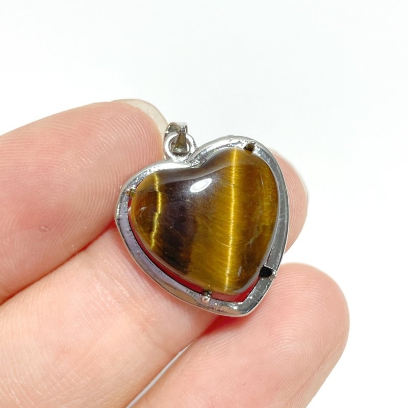 Tiger Eye Heart Shape Pendant Wholesale - Wholesale Crystals