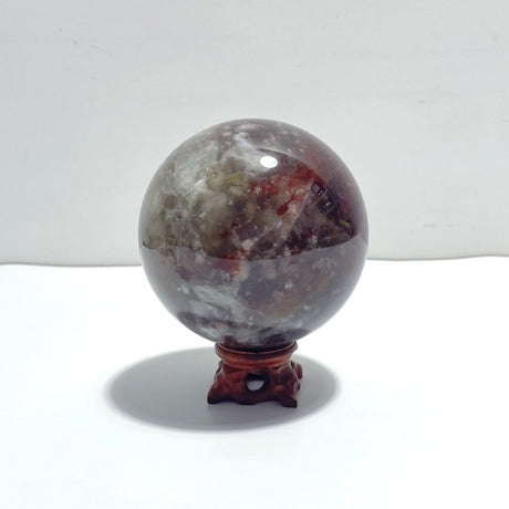 Unique 10CM Blue Moonstone Mixed Fire Quartz Sphere - Wholesale Crystals