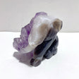 Unique Amethyst Mixed Geode Druzy Agate Elephant Animal Carving A11 - Wholesale Crystals