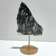 Unique Black Tourmaline Slab With Stand 2 - Wholesale Crystals