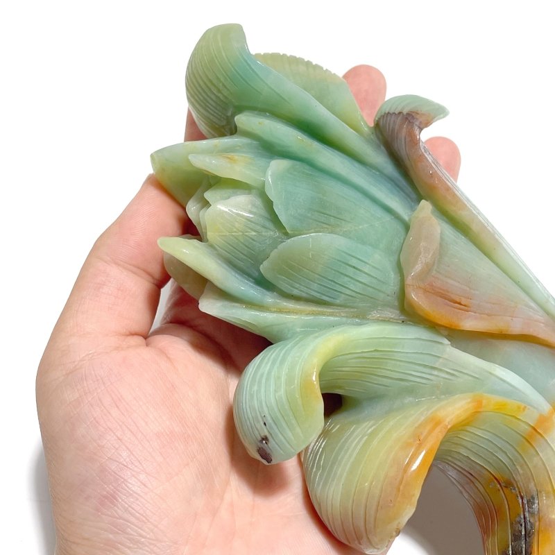 Unique Caribbean Calcite Corn Carving - Wholesale Crystals