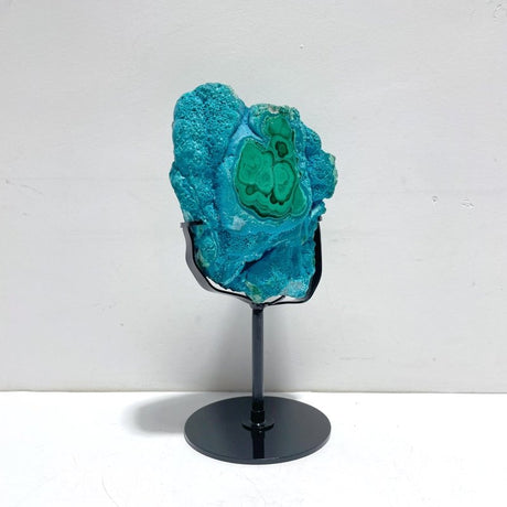 Unique Chrysocolla Mixed Malachite Specimen With Stand - Wholesale Crystals