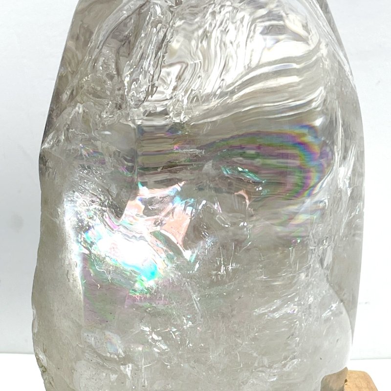 Unique Clear Quartz With Big Rainbow For Collection Home Decor - Wholesale Crystals
