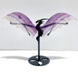 Unique Fluorite Flying Dragon Wing With Stand - Wholesale Crystals