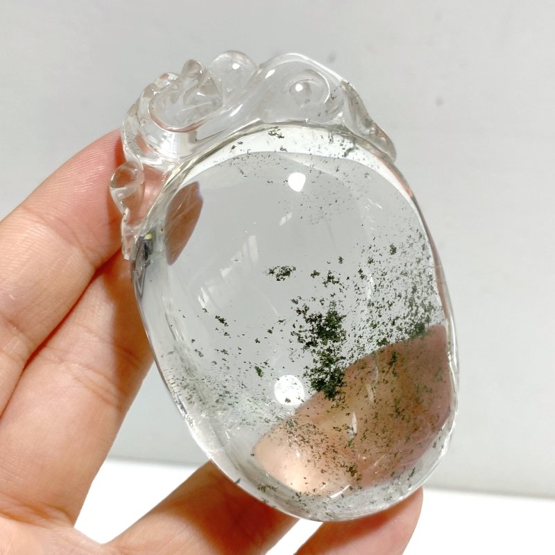 Unique Garden Quartz Chinese Dragon Carving For Making Jewelry DIY Pendant -Wholesale Crystals