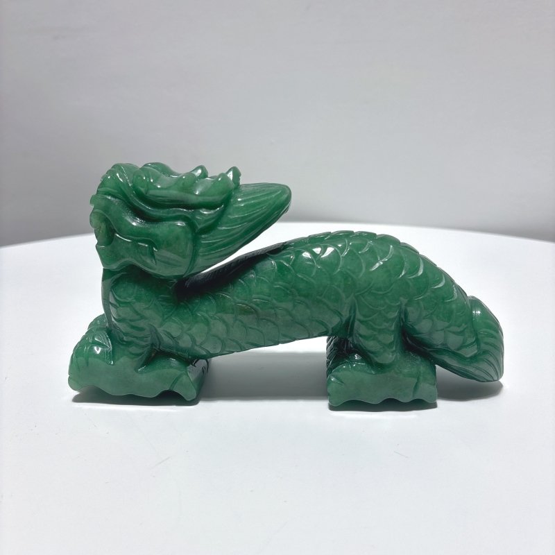 Unique Green Aventurine Chinese Dragon Carving - Wholesale Crystals