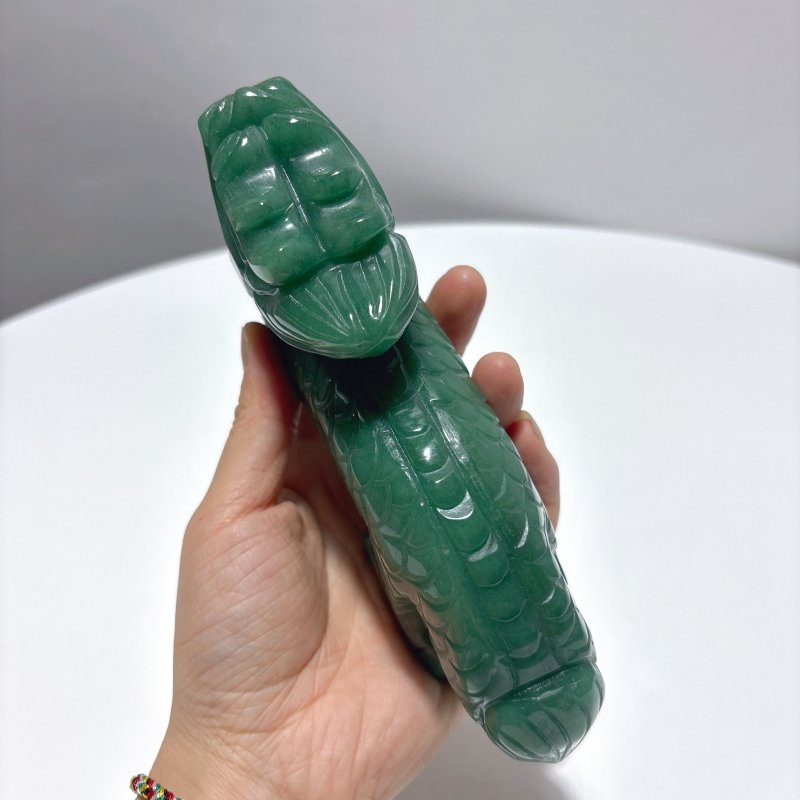 Unique Green Aventurine Chinese Dragon Carving - Wholesale Crystals