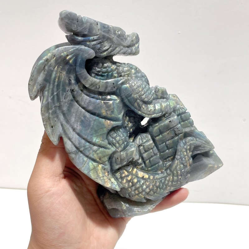 Unique Labradorite Flying Dragon Carving - Wholesale Crystals