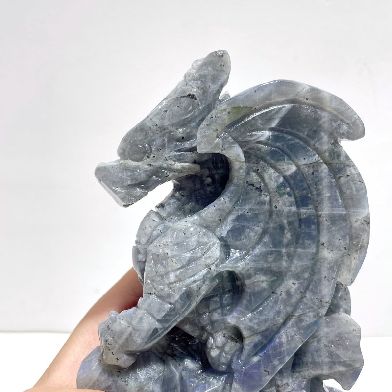Unique Labradorite Flying Dragon Carving - Wholesale Crystals