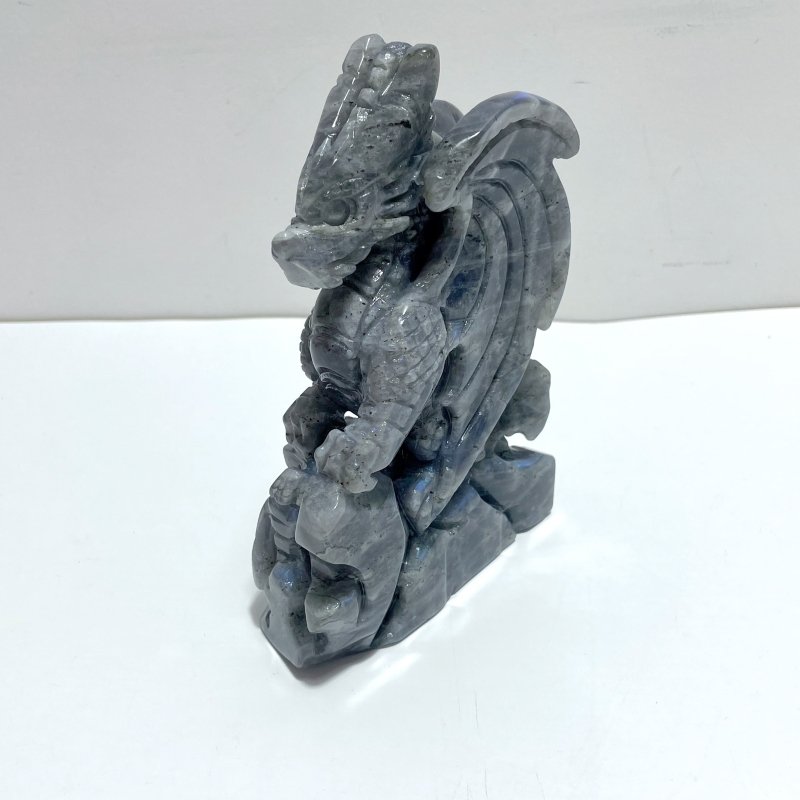 Unique Labradorite Flying Dragon Carving - Wholesale Crystals