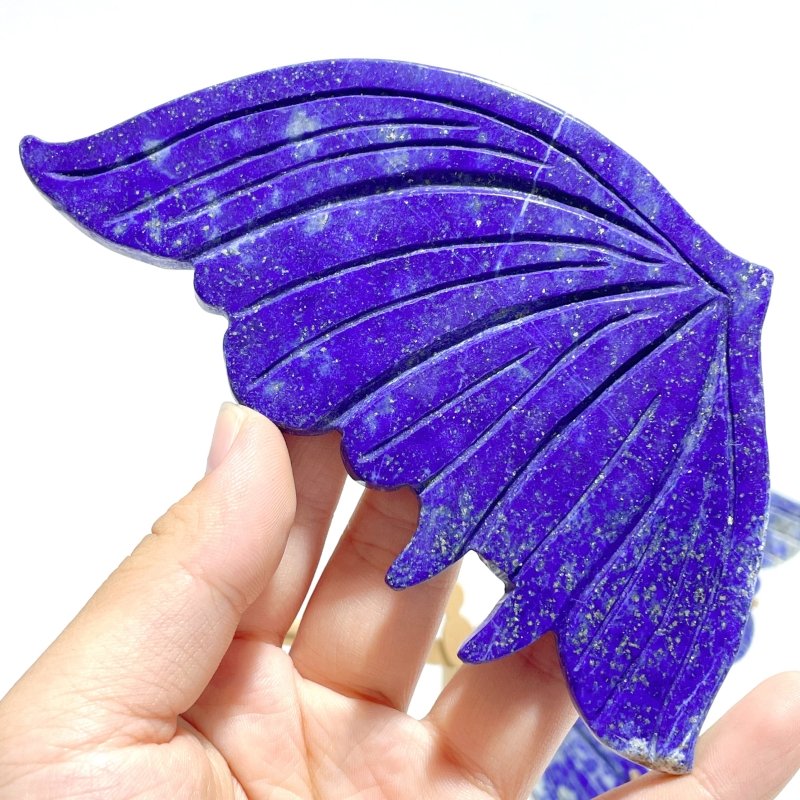 Unique Lapis Lazuli Butterfly Carving With Stand - Wholesale Crystals
