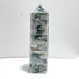Unique Large Geode Druzy White Moss Agate Point A03 - Wholesale Crystals