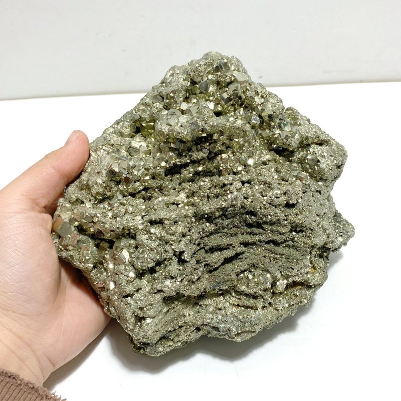 Unique Large Raw Pyrite Stone Mineral Specimen - Wholesale Crystals