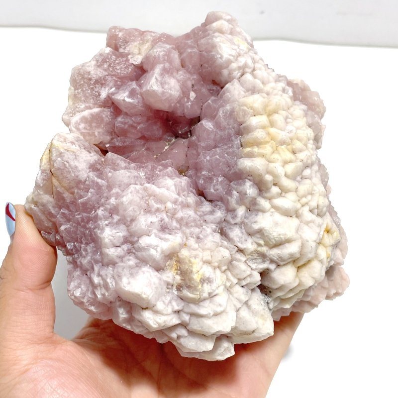 Unique Raw Pink Quartz With Stand Home Decor - Wholesale Crystals