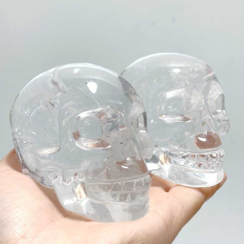 White Smelting Quartz Skull Carving Wholesale - Wholesale Crystals
