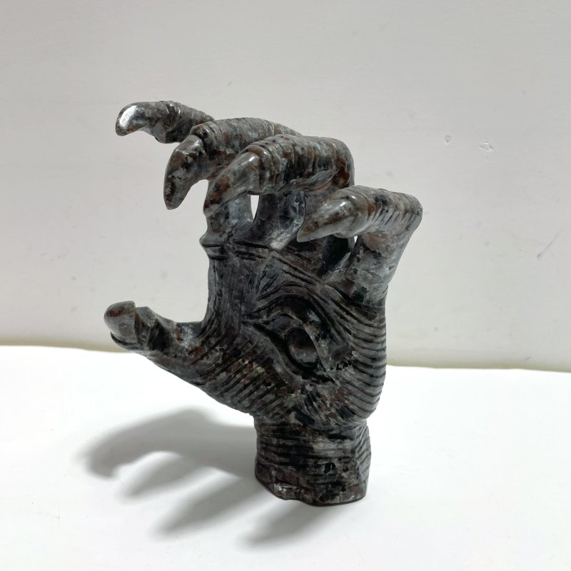 Yooperlite Stone Witchcore Demon Hand Carving - Wholesale Crystals