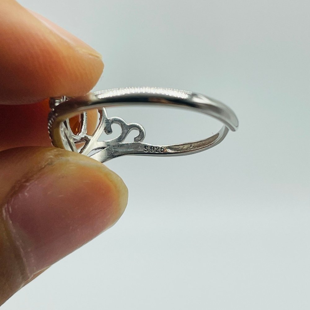 Two Styles Crown S925 Sterling Silver Citrine Crystal Ring Wholesale -Wholesale Crystals