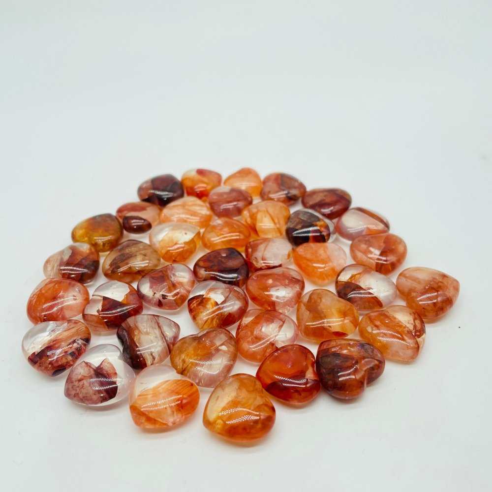 0.6in 1.5cm Fire Quartz Heart