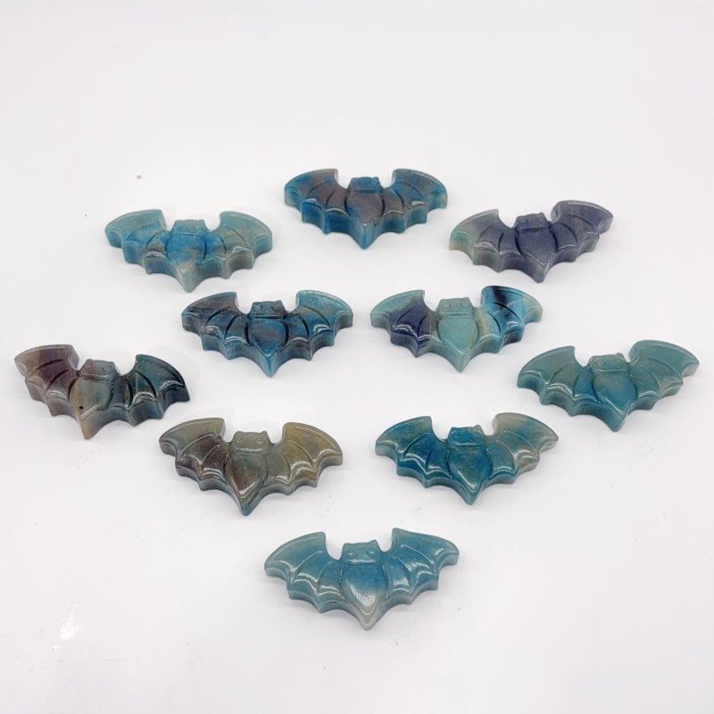 10 Pieces Beautiful Trolleite Stone Bat Crystal Carving -Wholesale Crystals